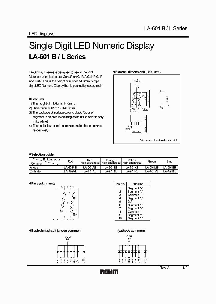 LA-601XL_1262859.PDF Datasheet