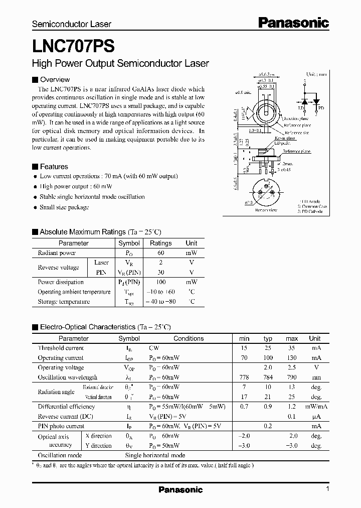 LNC707PS_1266528.PDF Datasheet