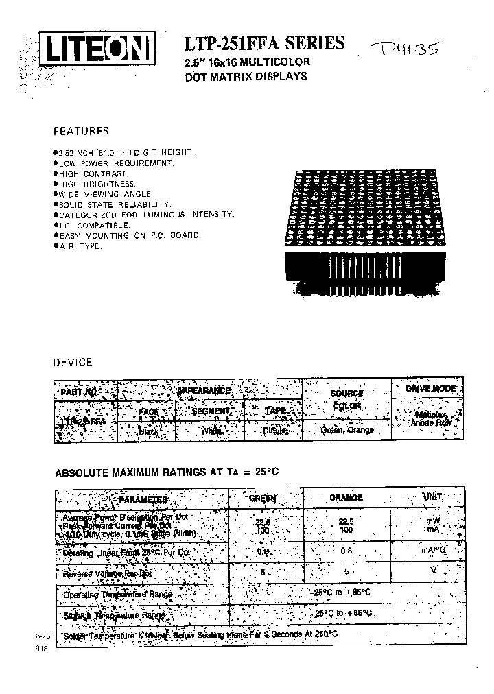 LTP251FFA_608619.PDF Datasheet
