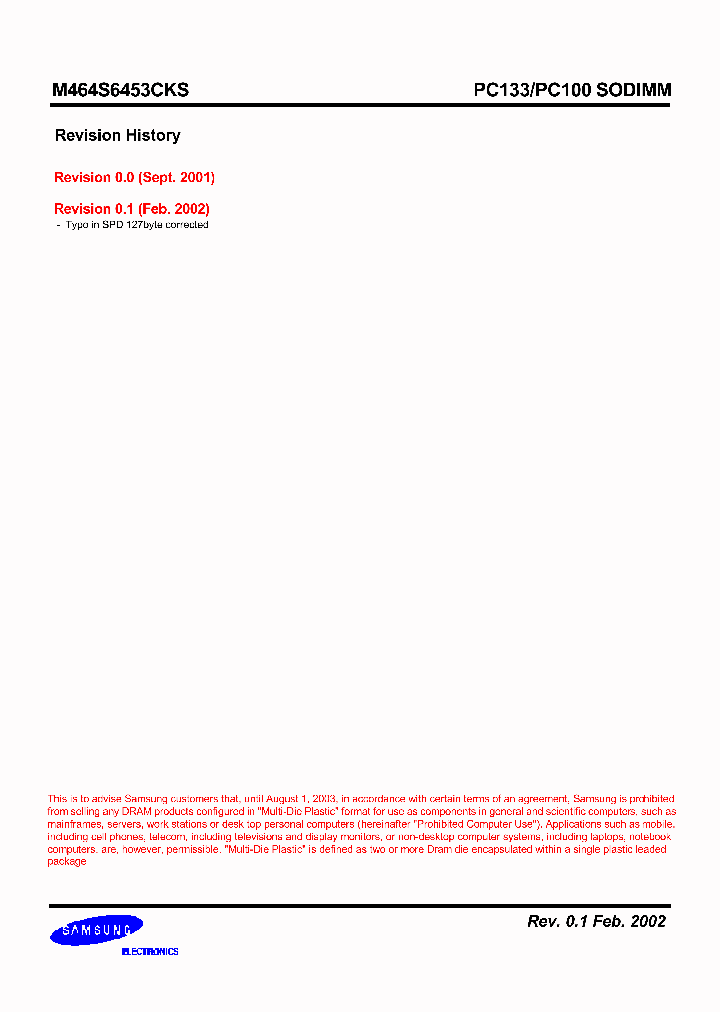 M464S6453CKS_1269642.PDF Datasheet