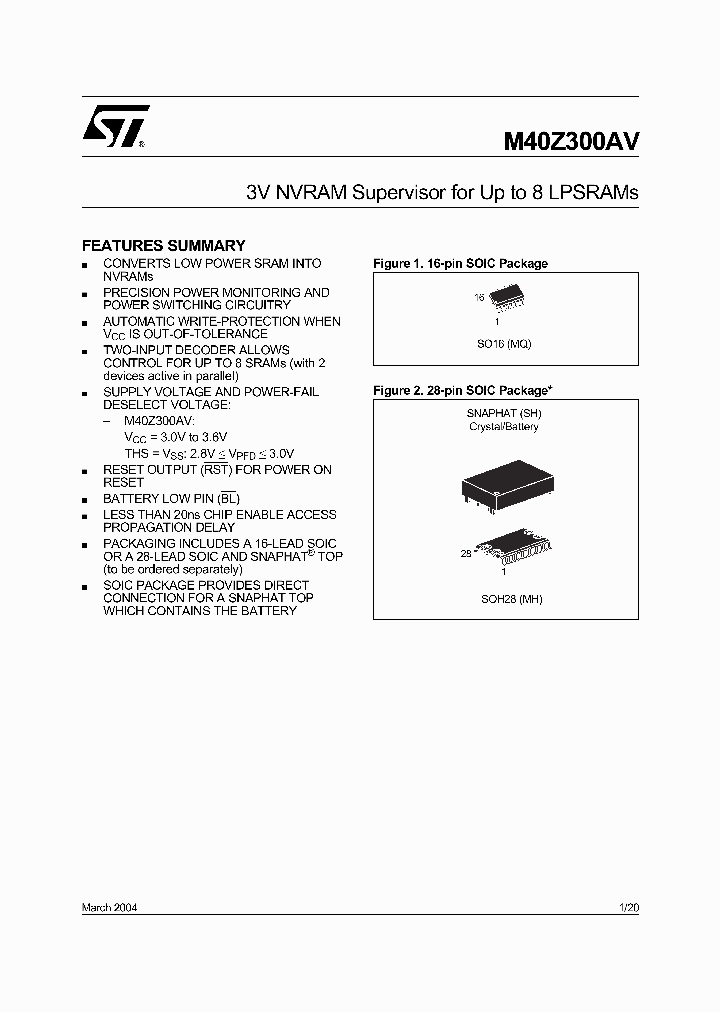 M40Z300AV_838972.PDF Datasheet