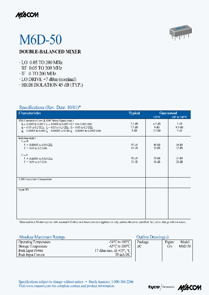 M6D-50_1270650.PDF Datasheet