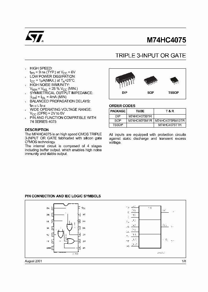 M74HC4075TTR_1270809.PDF Datasheet