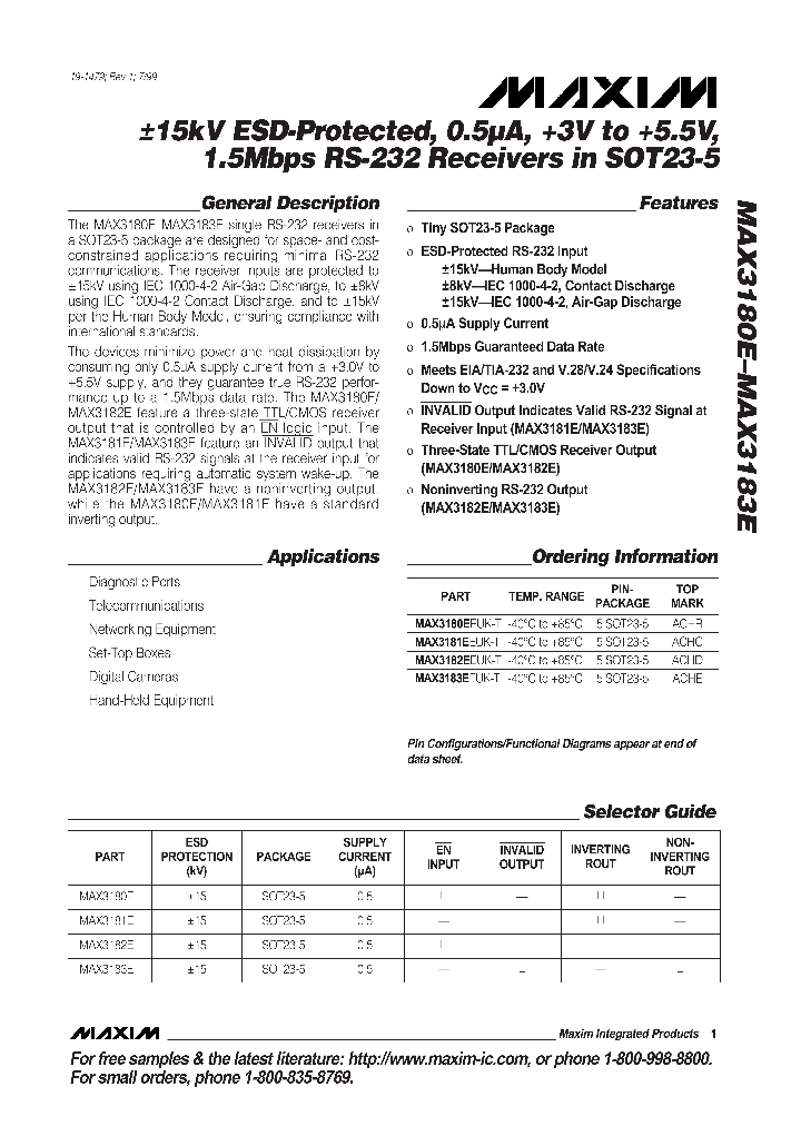 MAX3183EEUK-T_1272935.PDF Datasheet