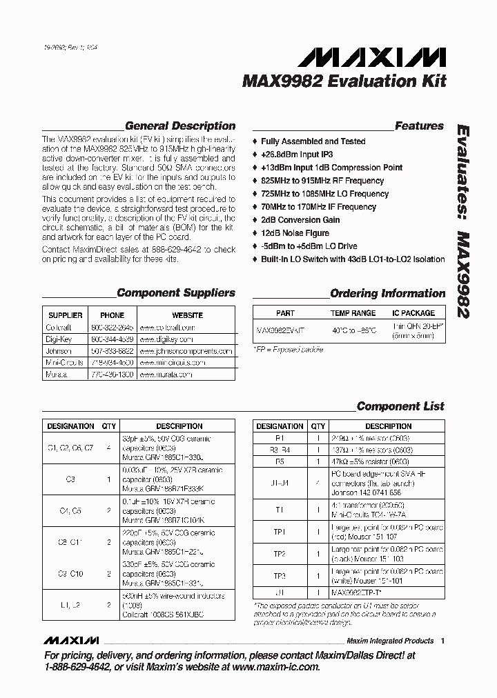 MAX99821_1274338.PDF Datasheet