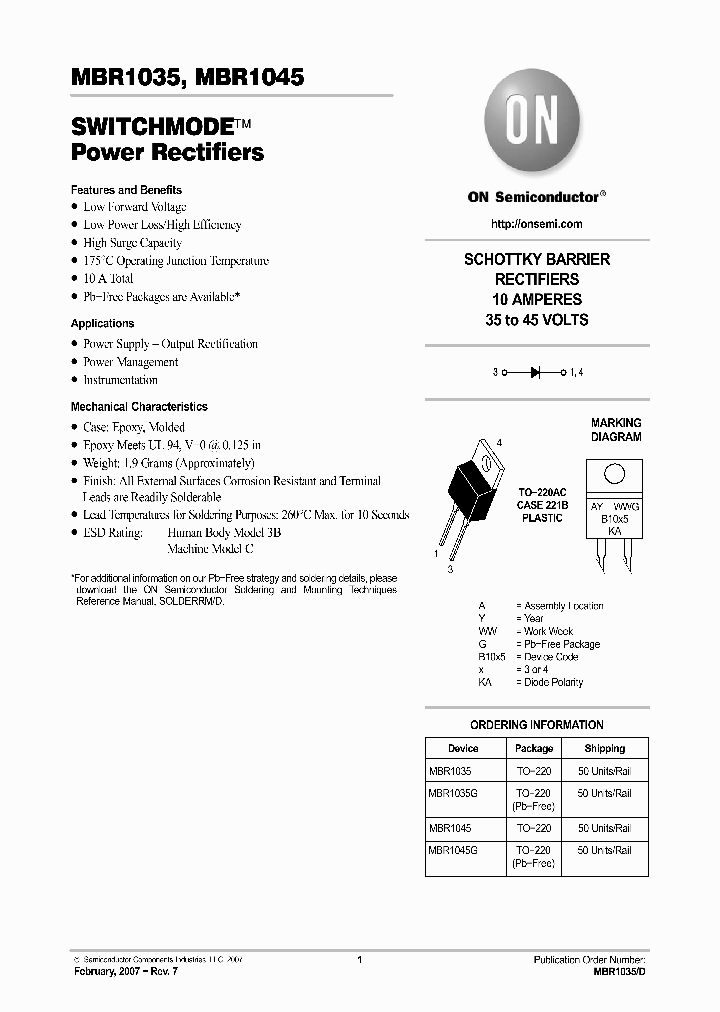 MBR1035_741819.PDF Datasheet