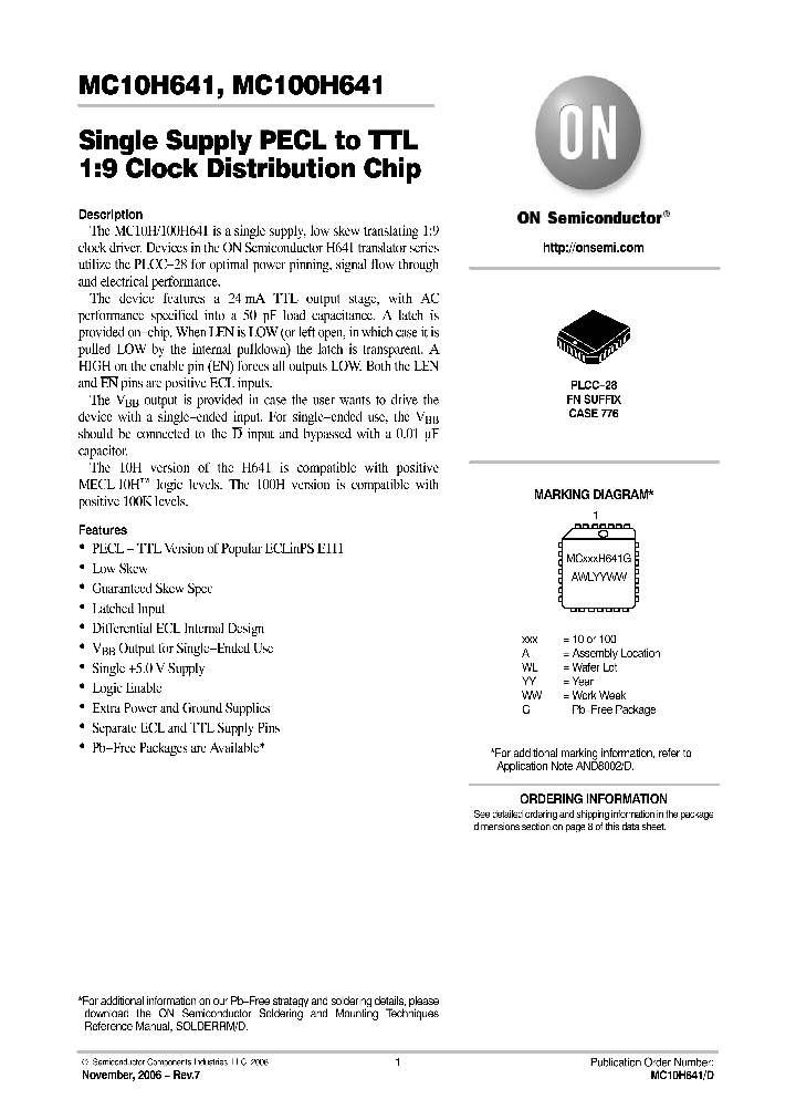 MC10H64106_744285.PDF Datasheet