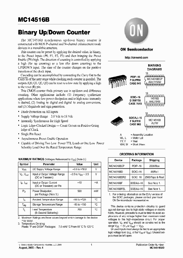 MC14516BFEL_1276038.PDF Datasheet