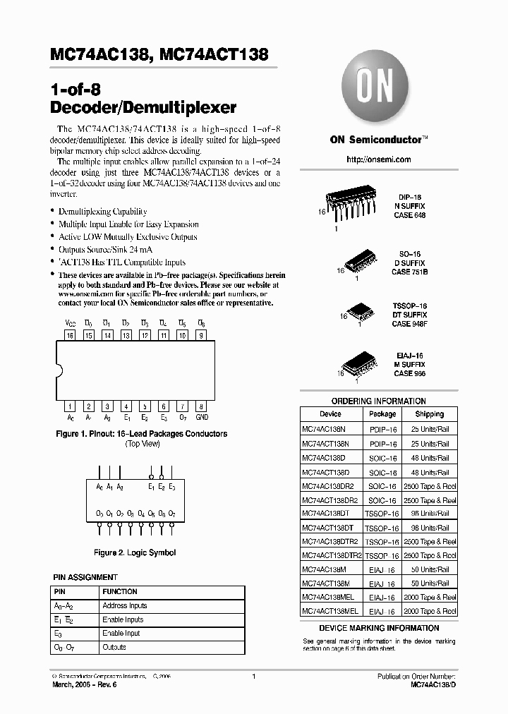 MC74ACT138_746041.PDF Datasheet