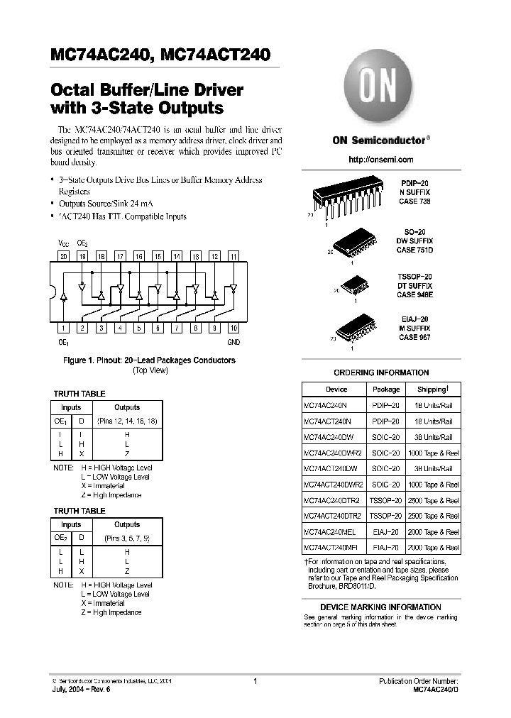 MC74AC240MEL_891504.PDF Datasheet