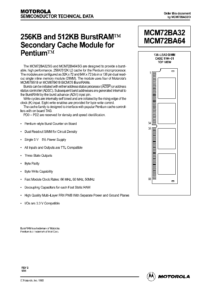 MCM72BA64SG66_1277884.PDF Datasheet