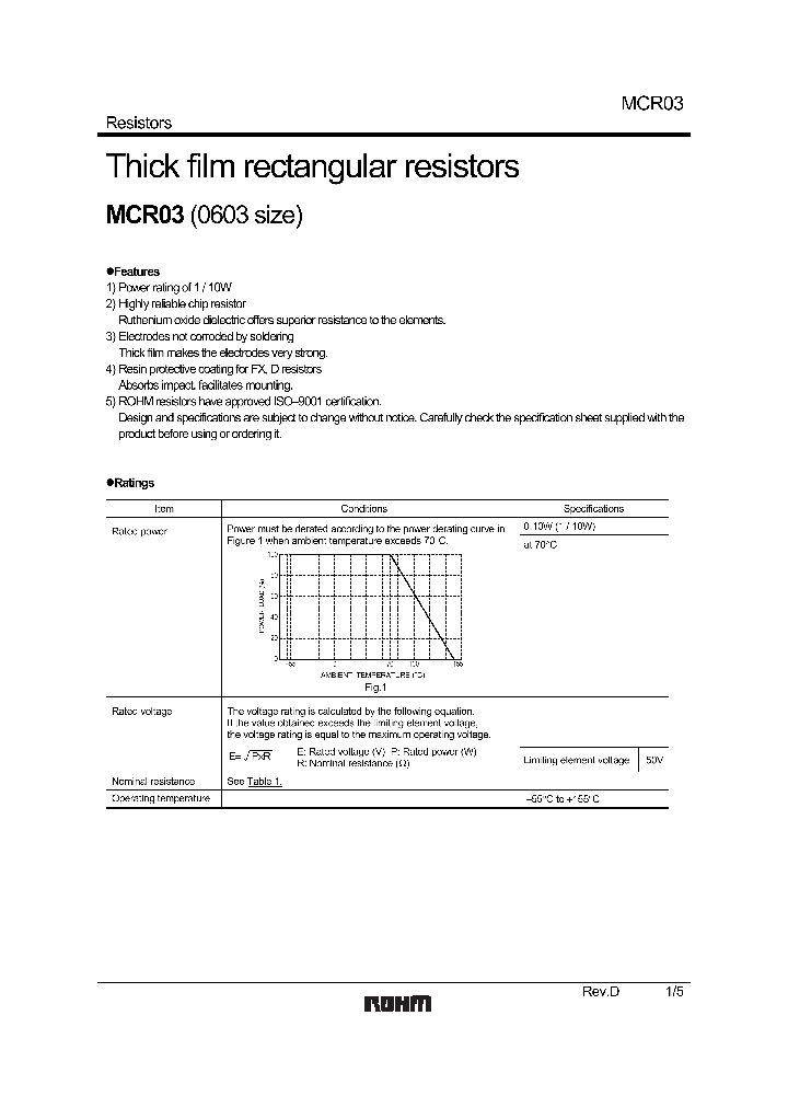 MCR03EZPD_952113.PDF Datasheet