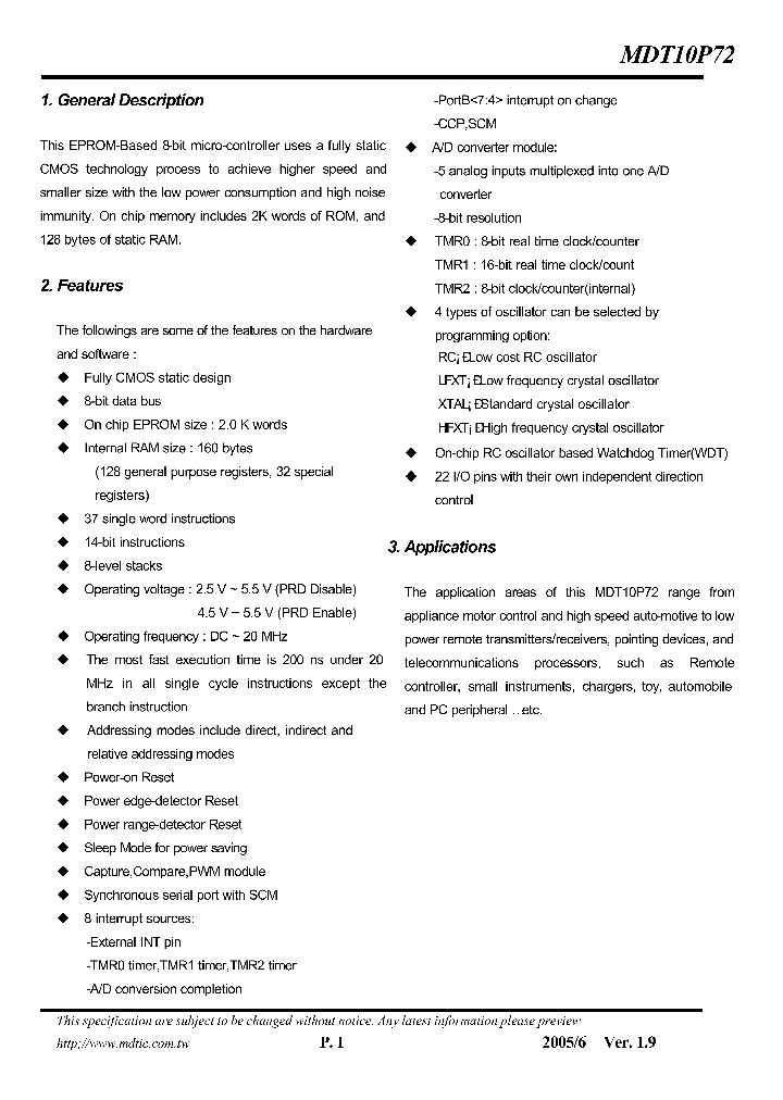 MDT10P72_1278301.PDF Datasheet