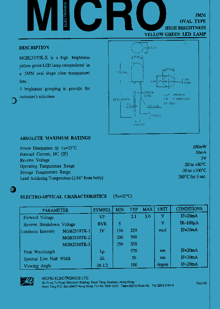 MGB2310TK-X_1278590.PDF Datasheet