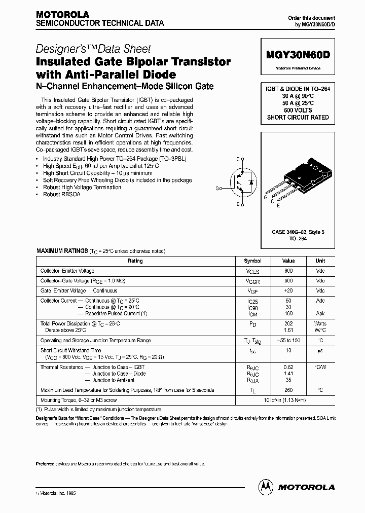 MGY30N60D_1278901.PDF Datasheet