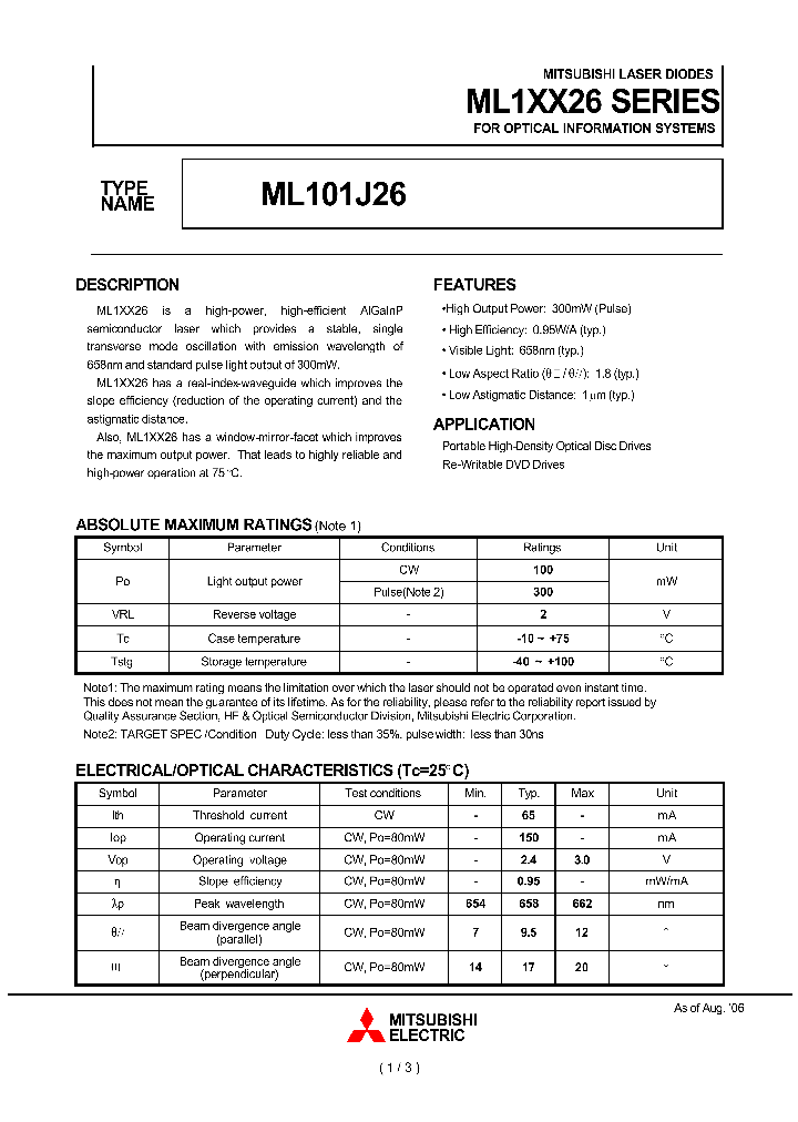 ML101J26_1280249.PDF Datasheet