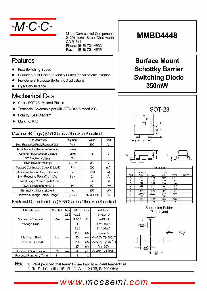 MMBD4448_1159248.PDF Datasheet