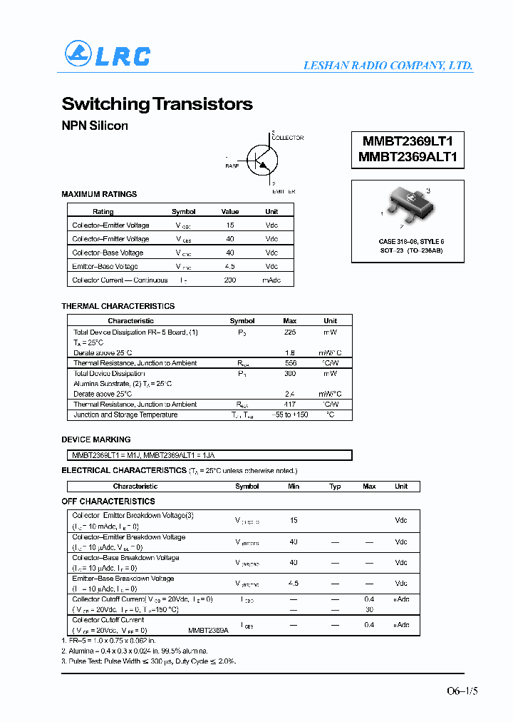 MMBT2369ALT1_1020132.PDF Datasheet