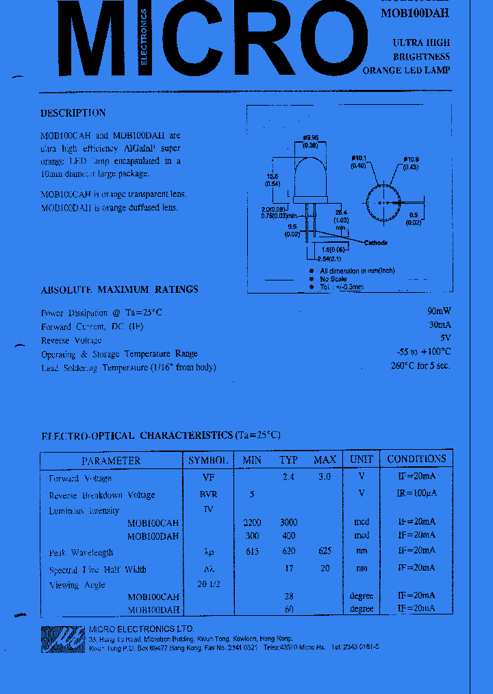 MOB100DAH_1282096.PDF Datasheet