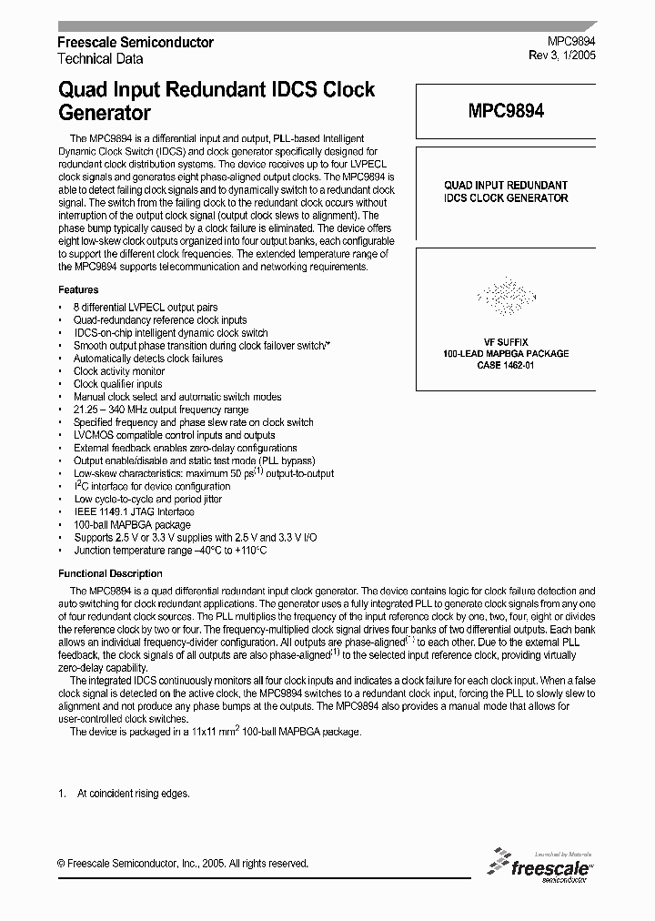 MPC9894_1123624.PDF Datasheet