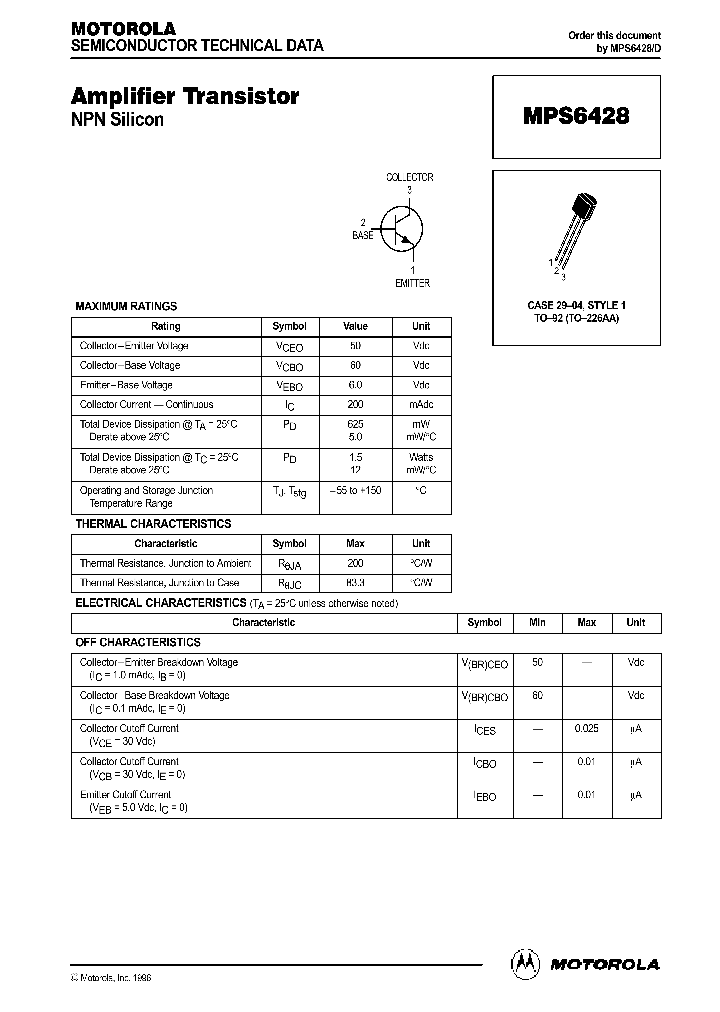 MPS6428_1038327.PDF Datasheet