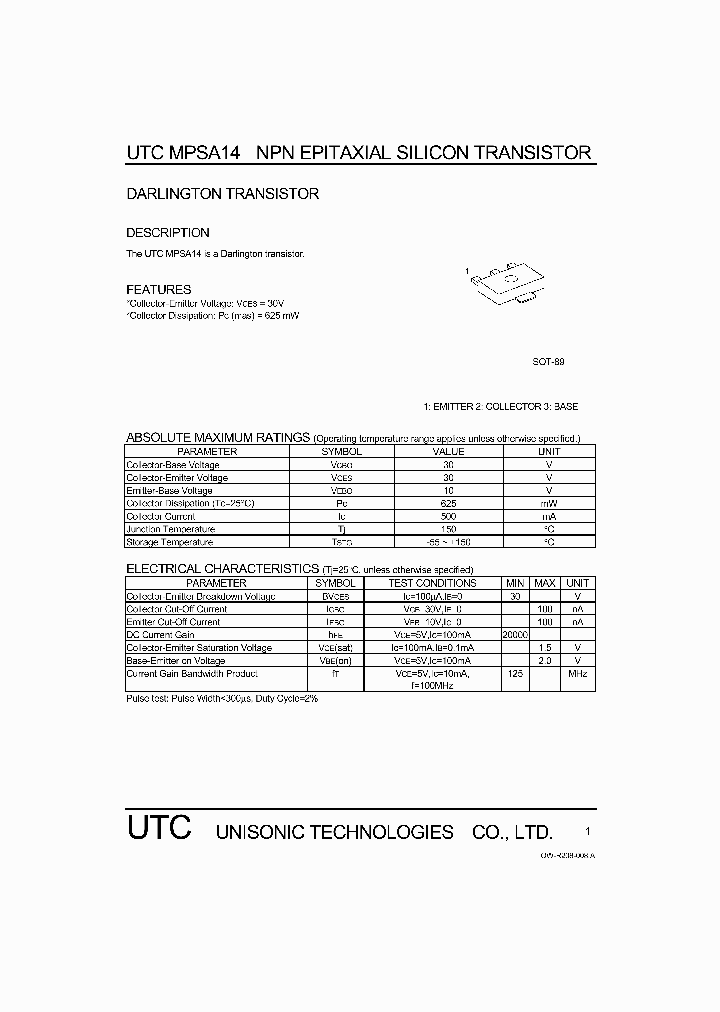 MPSA14_1073555.PDF Datasheet