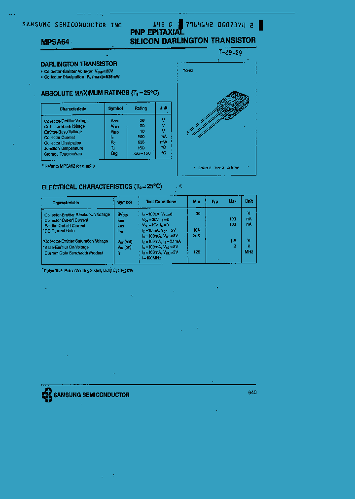 MPSA64_1282816.PDF Datasheet