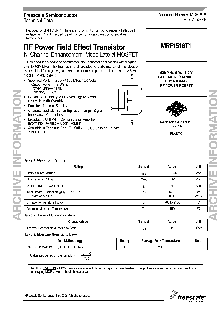 MRF1518T1_1283441.PDF Datasheet