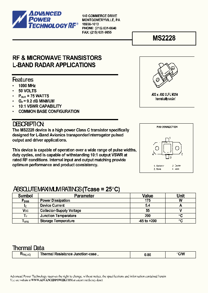 MS2228_1283824.PDF Datasheet