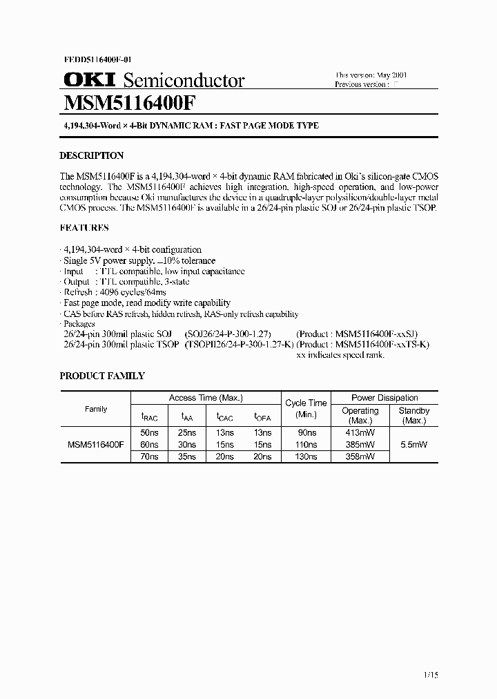 MSM5116400F_1015496.PDF Datasheet