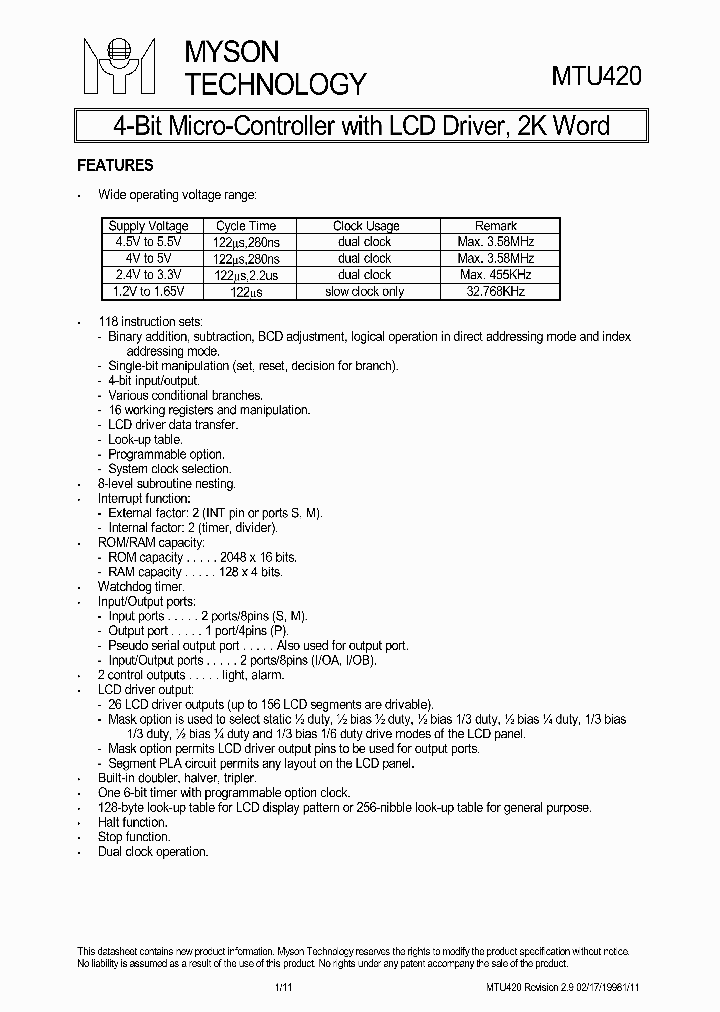 MTU420_1099214.PDF Datasheet