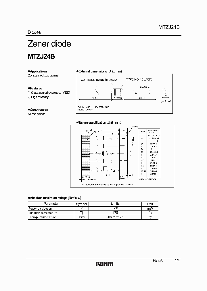 MTZJ91B_1286016.PDF Datasheet