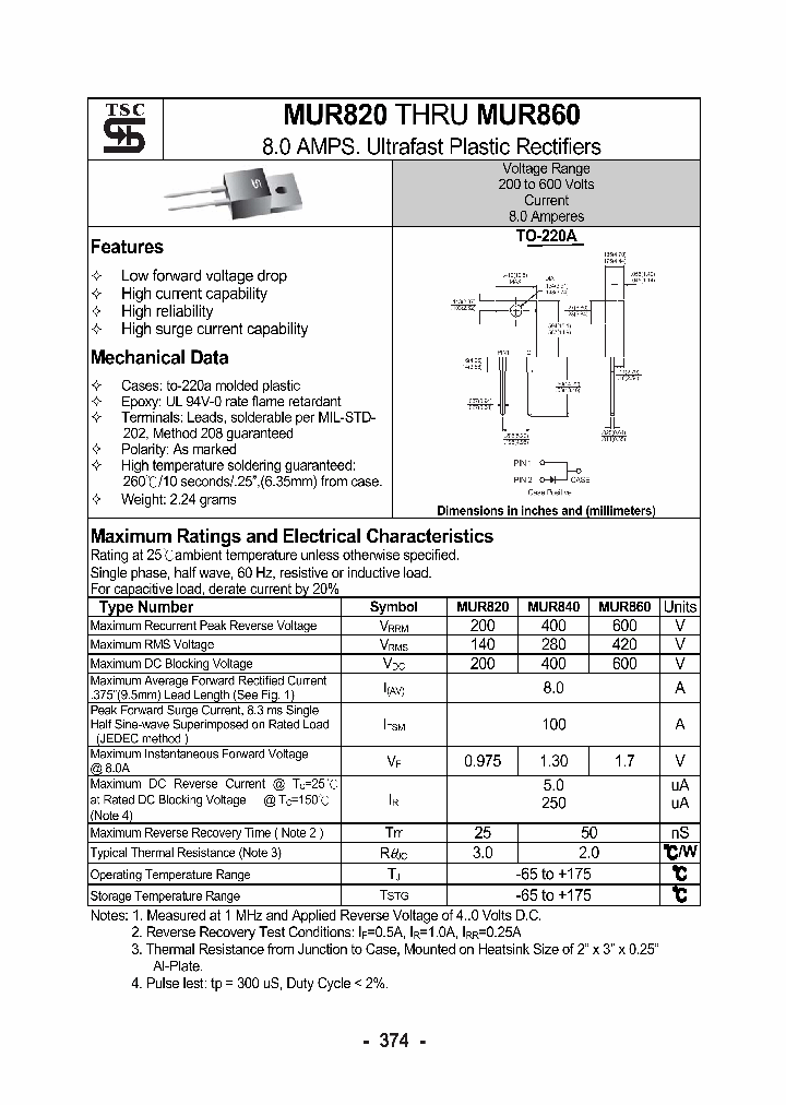 MUR820_1156027.PDF Datasheet