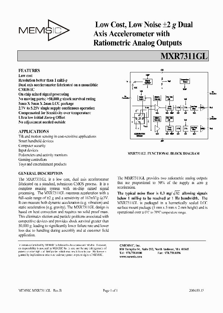 MXR7311GL_1286904.PDF Datasheet