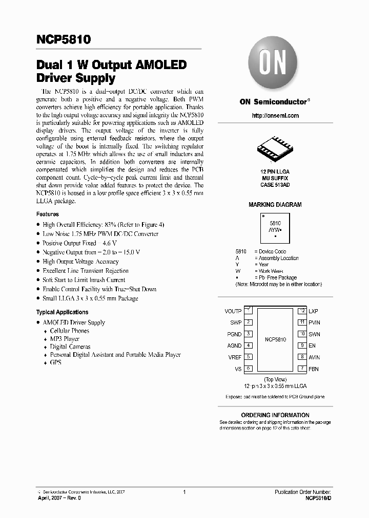 NCP5810MUTXG_1287862.PDF Datasheet