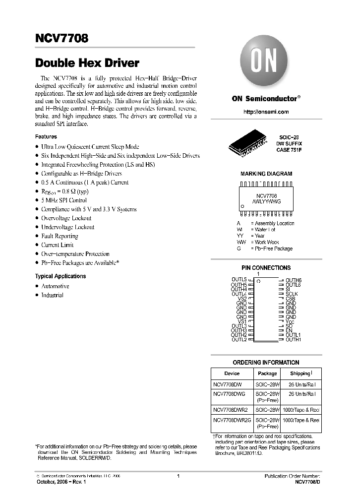 NCV7708DW_707666.PDF Datasheet