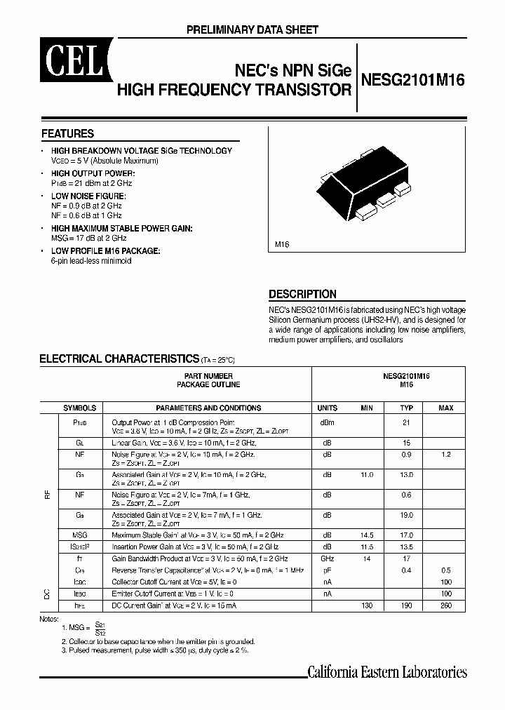 NESG2101M16-T3-A_1288453.PDF Datasheet