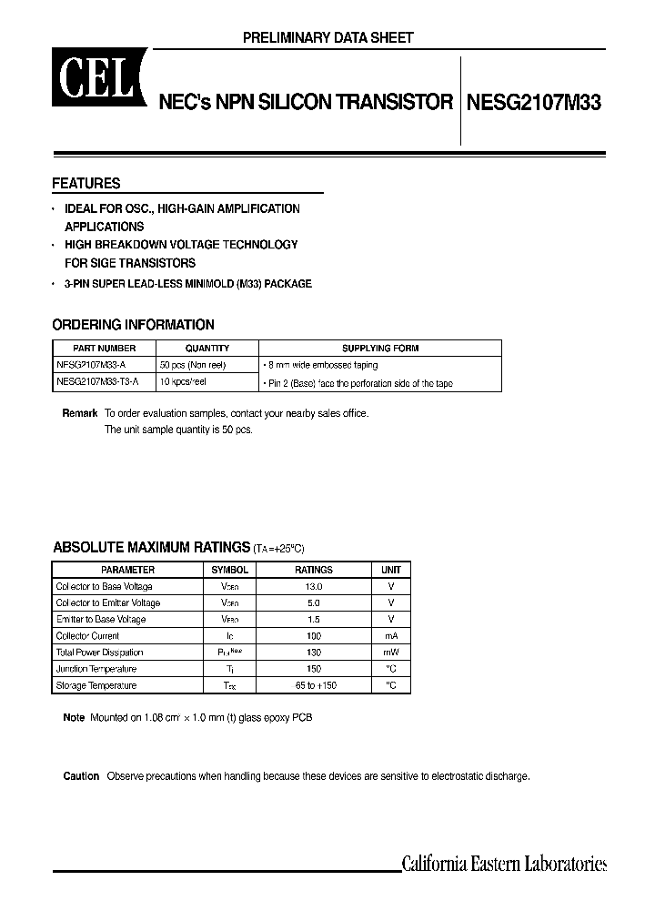 NESG2107M33-T3-A_1288455.PDF Datasheet