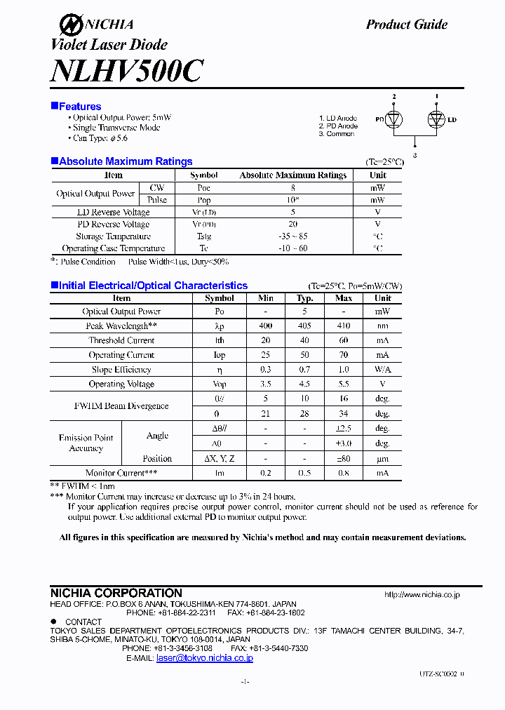 NLHV500C_1289432.PDF Datasheet