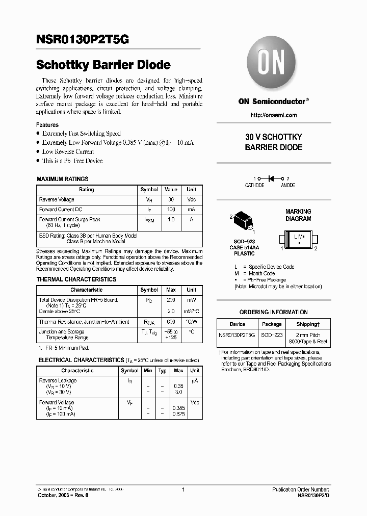 NSR0130P2T5G_1172895.PDF Datasheet