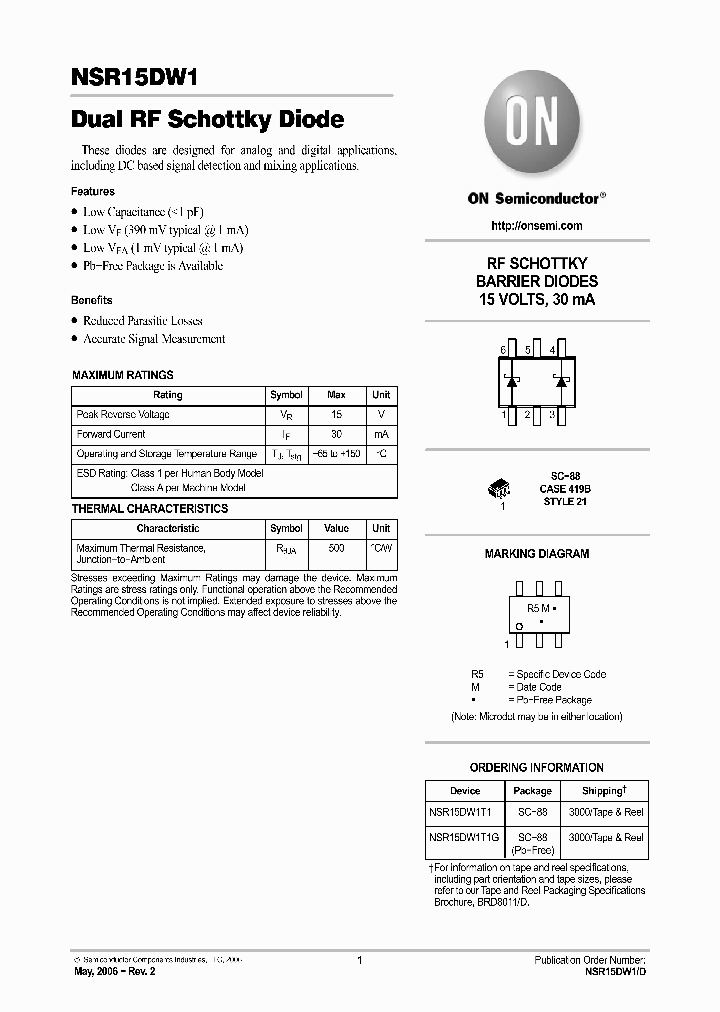 NSR15DW1T1_1172929.PDF Datasheet