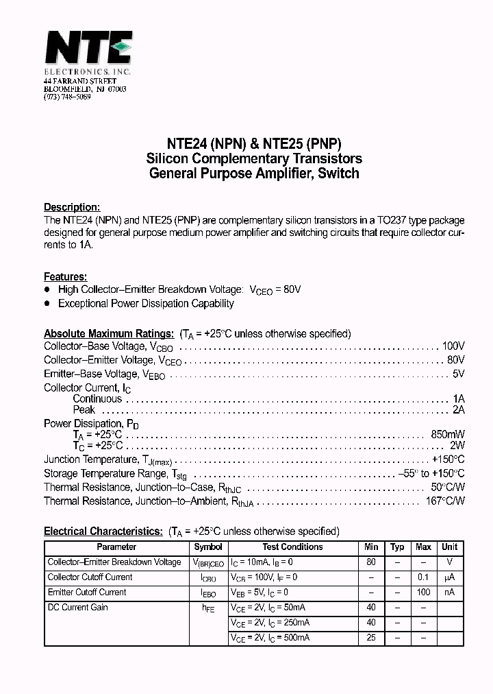 NTE25_1290611.PDF Datasheet