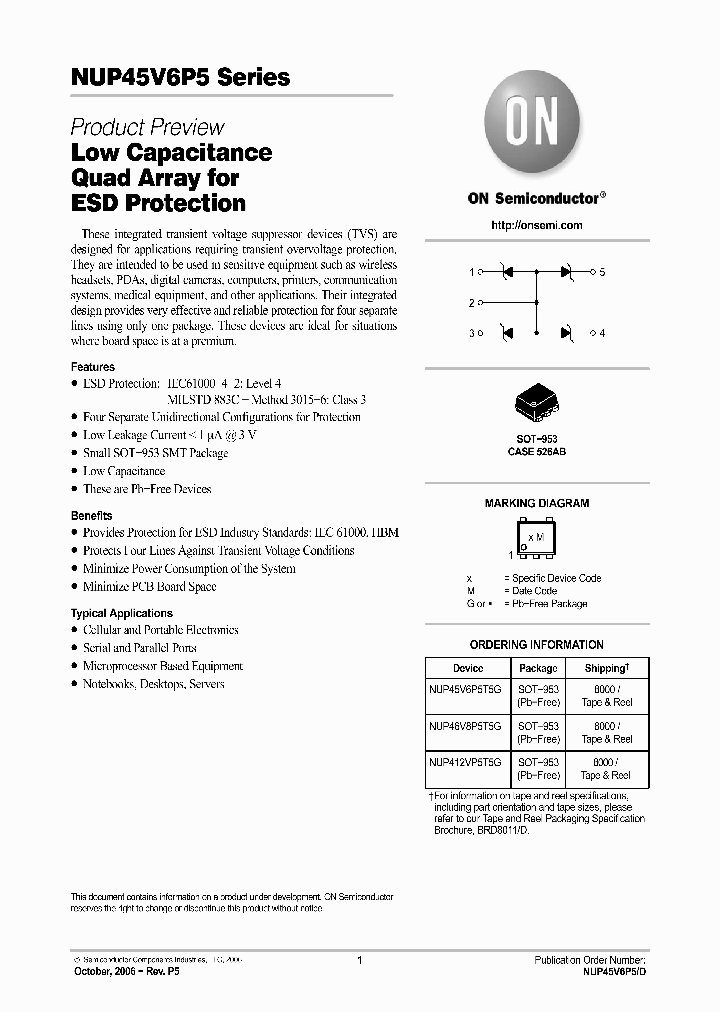 NUP45V6P5_1108694.PDF Datasheet