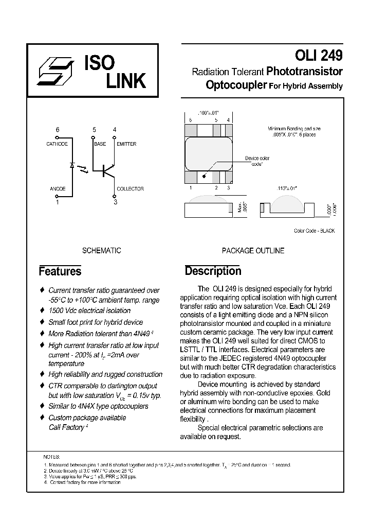 OLI249_1291874.PDF Datasheet