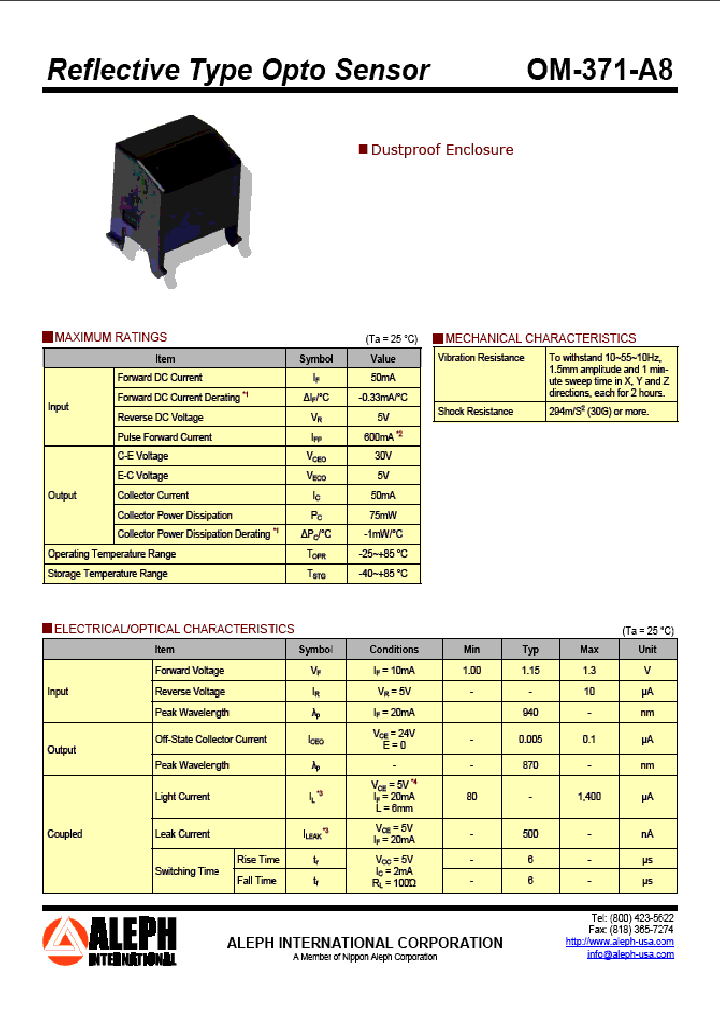 OM-371-A8_1291902.PDF Datasheet