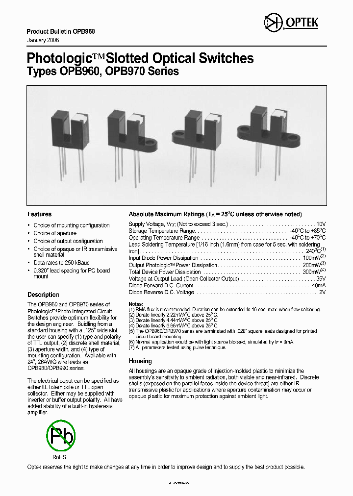 OPB970_1292415.PDF Datasheet