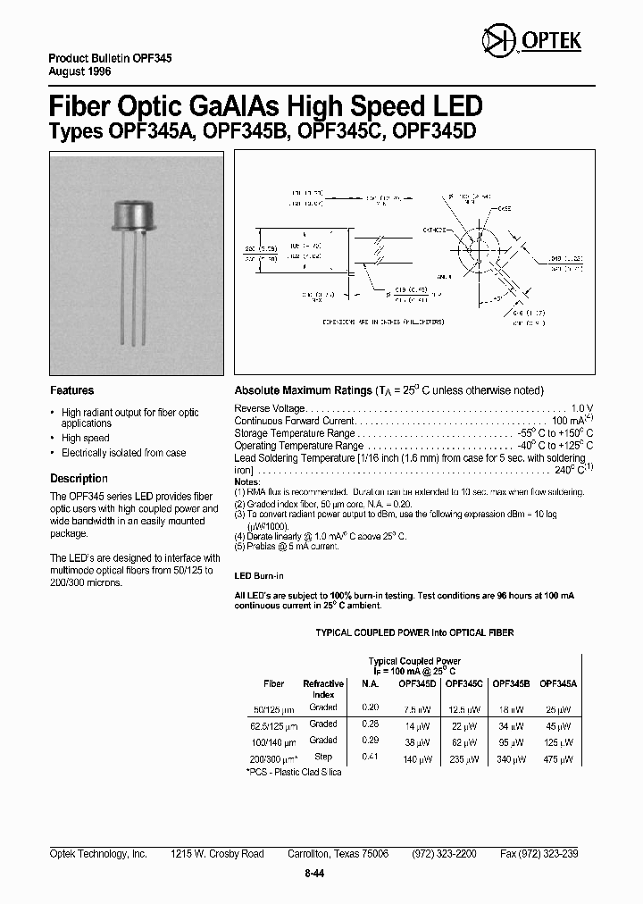 OPF345D_1292432.PDF Datasheet