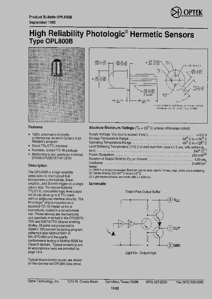 OPL800B_1292483.PDF Datasheet