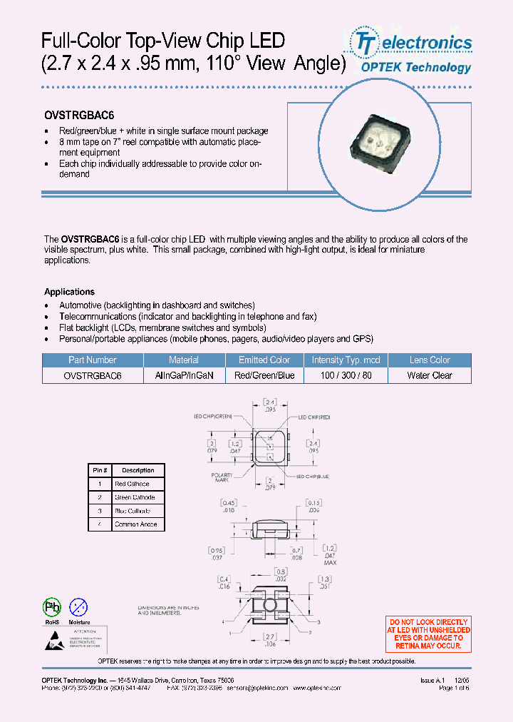 OVSTRGBAC6_1146537.PDF Datasheet