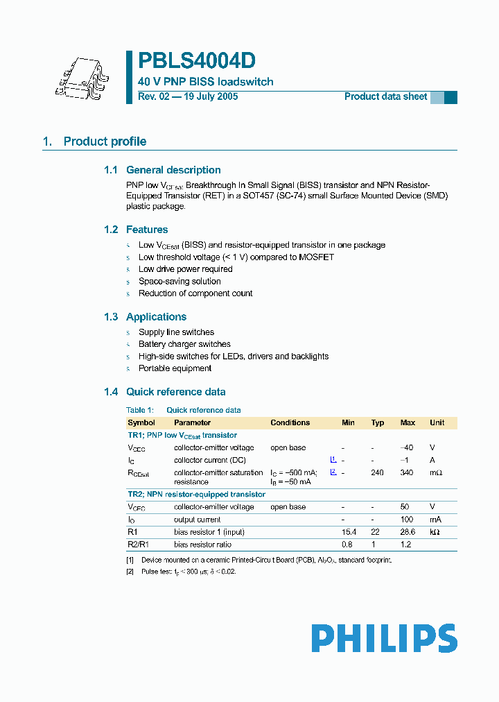 PBLS4004D_1293717.PDF Datasheet